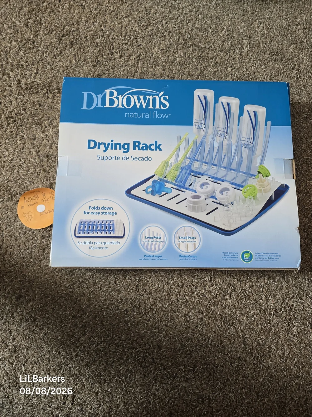 Dr. Browns blue drying